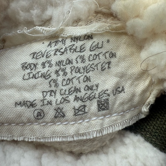 Olive Green Puffer Jacket with Plush Lining - Picture 5 of 5